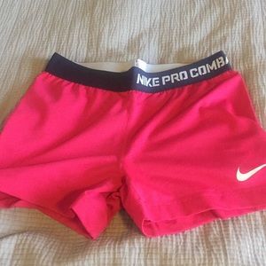 Got pink nike athletic shorts